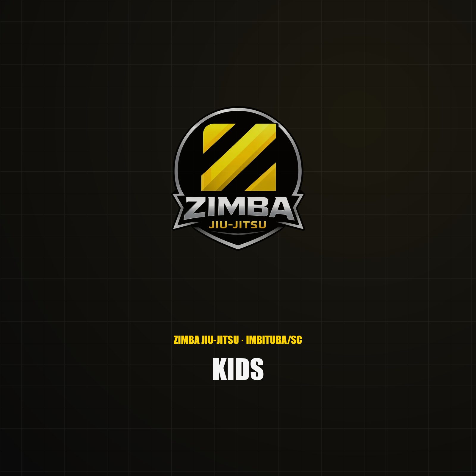 Aula de jiu jitsu kids (infantil) em Imbituba — crianças no tatame da Zimba